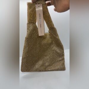 Aqua Gold Beaded Women's Bag